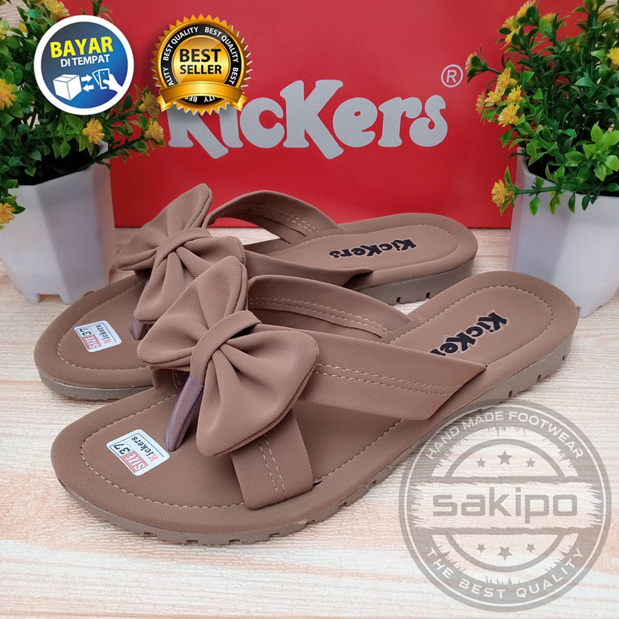 PROMO 4.4 MEGA SALE !! SANDAL WANITA DEWASA JEPIT PITA SALEM RINGAN NYAMAN DIKAKI / SAKIPO
