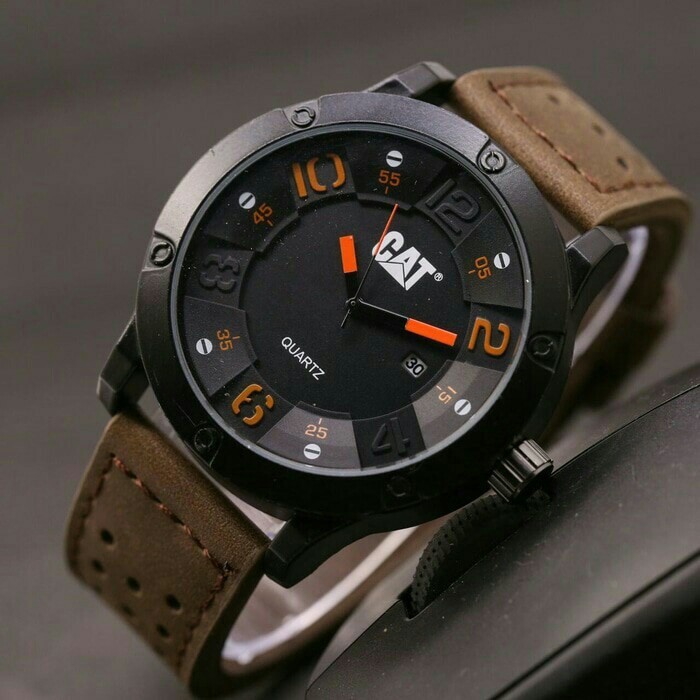 NEW Jam tangan Pria cowok Cat jtr 1060 Dark Choco