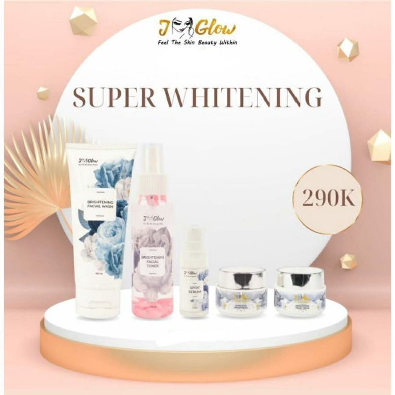 JGLOW SKINCARE SUPER WHITENING diformulasikan untuk kulit wajah normal,kering dan kusam