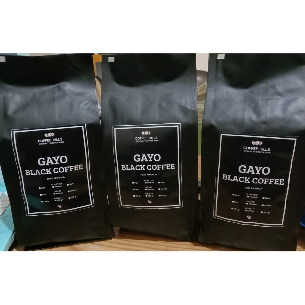 

Black Coffee Gayo 500 gr, Single Origin, Bener Meriah Aceh Takengon