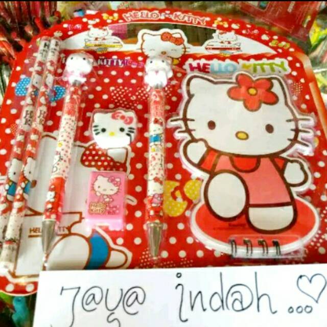 

alat tulis set hello kitty