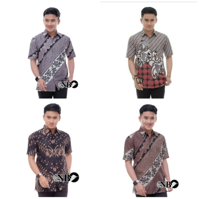 M, L, XL, XXL, XXXL, XXXXL, XXXXXL HEM BATIK PRIA LENGAN PENDEK