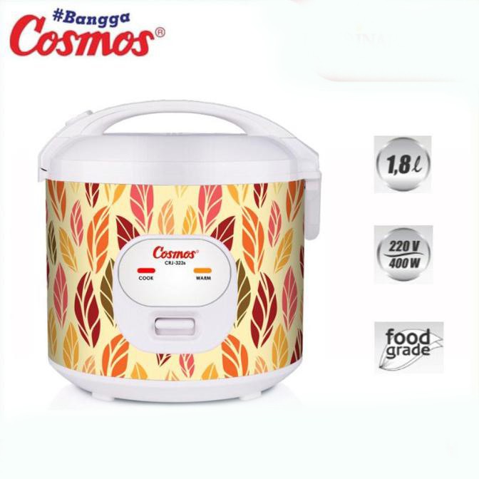 Rice Cooker Cosmos CRJ323S 1.8 Liter Non stick Anti Lengket Paling Diminati