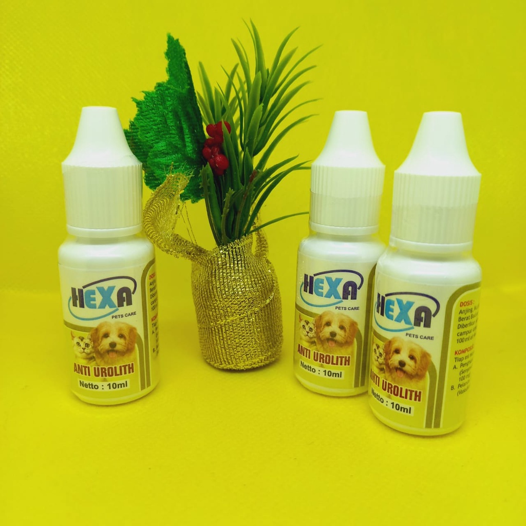 Hexa Anti Urolith 10 ml-Anti Batu Ginjal Untuk Kucing dan Anjing