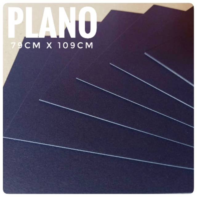 

( 5 lembar ) Kertas Karton Hitam / Aster Black 190 Gsm Uk Plano 79 cm X 109 cm