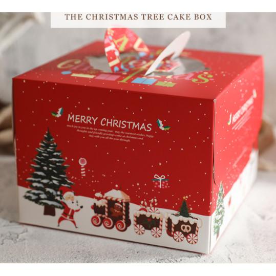 

[COD] box tart kue cake christmas natal lapis kotak mika santa clause 8 inch [COD]