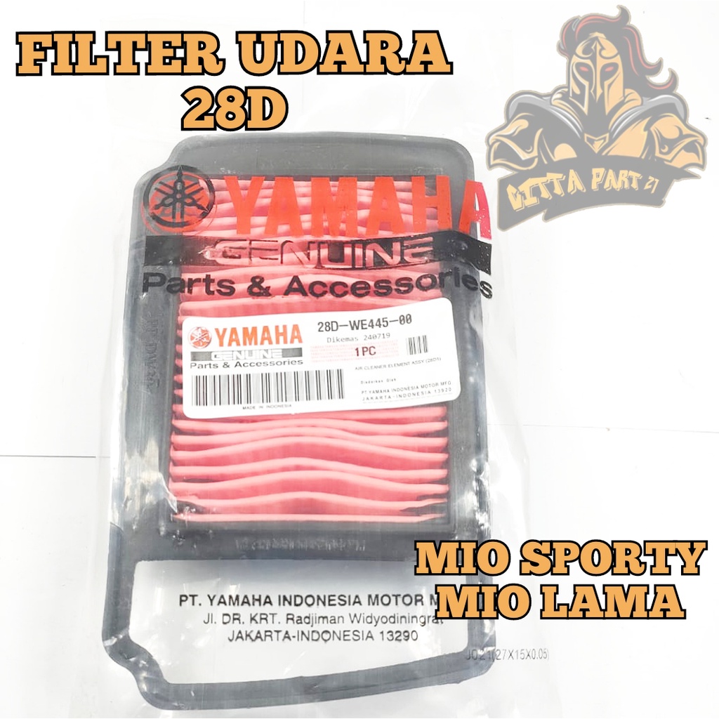 FILTER UDARA SARINGAN UDARA YAMAHA 28D KUALITAS ASLI ORIGINAL YAMAHA YGP AWET DAN DIJAMIN MANTAP / FILTER UDARA MIO LAMA / FILTER UDARA MIO OLD / FILTER UDARA MIO KARBU / FILTER UDARA MIO SPORTY / SARINGAN UDARA MIO / SARINGAN UDARA MIO SPORTY / SARINGAN