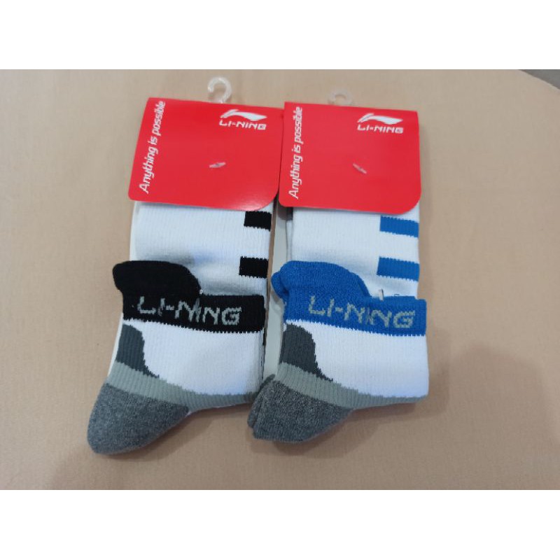 KAOS KAKI BADMINTON LINING ORIGINAL AWLN065 KAOS KAKI BULUTANGKIS PINGPONG ORI