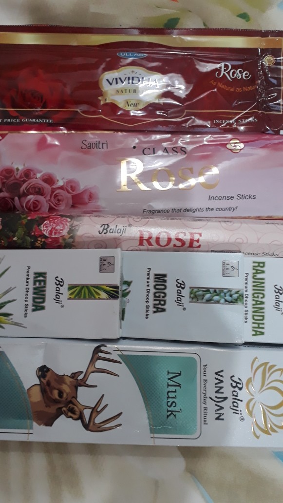 Dupa/hio Wangi Harum India Savitri Pouch Stick Incense Rose (35 Sticks)