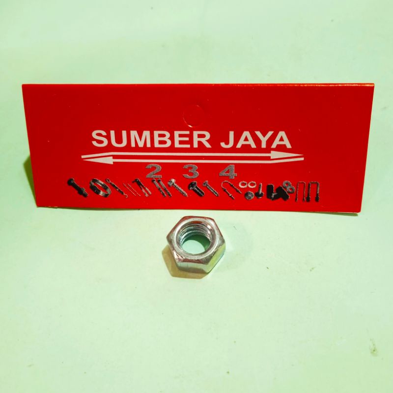 Mur M5 5/16 putih ISI 25PCS TERMURAH