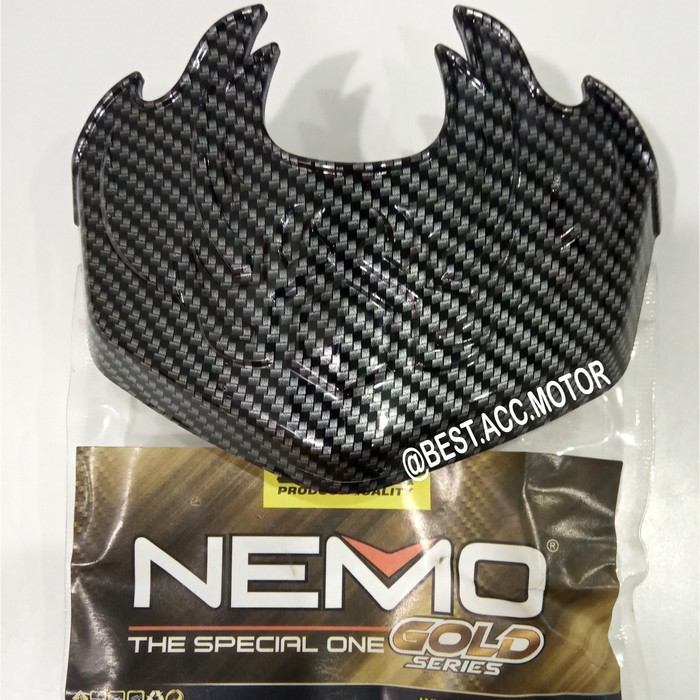 Tutup Cover Ujung Spakbor Depan Aksesoris Variasi Sparepart Honda PCX New Carbon NEMO