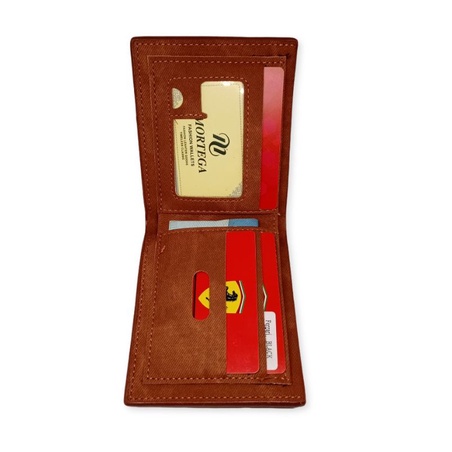 Dompet kulit lipat . Dompet pria mortega M-1728