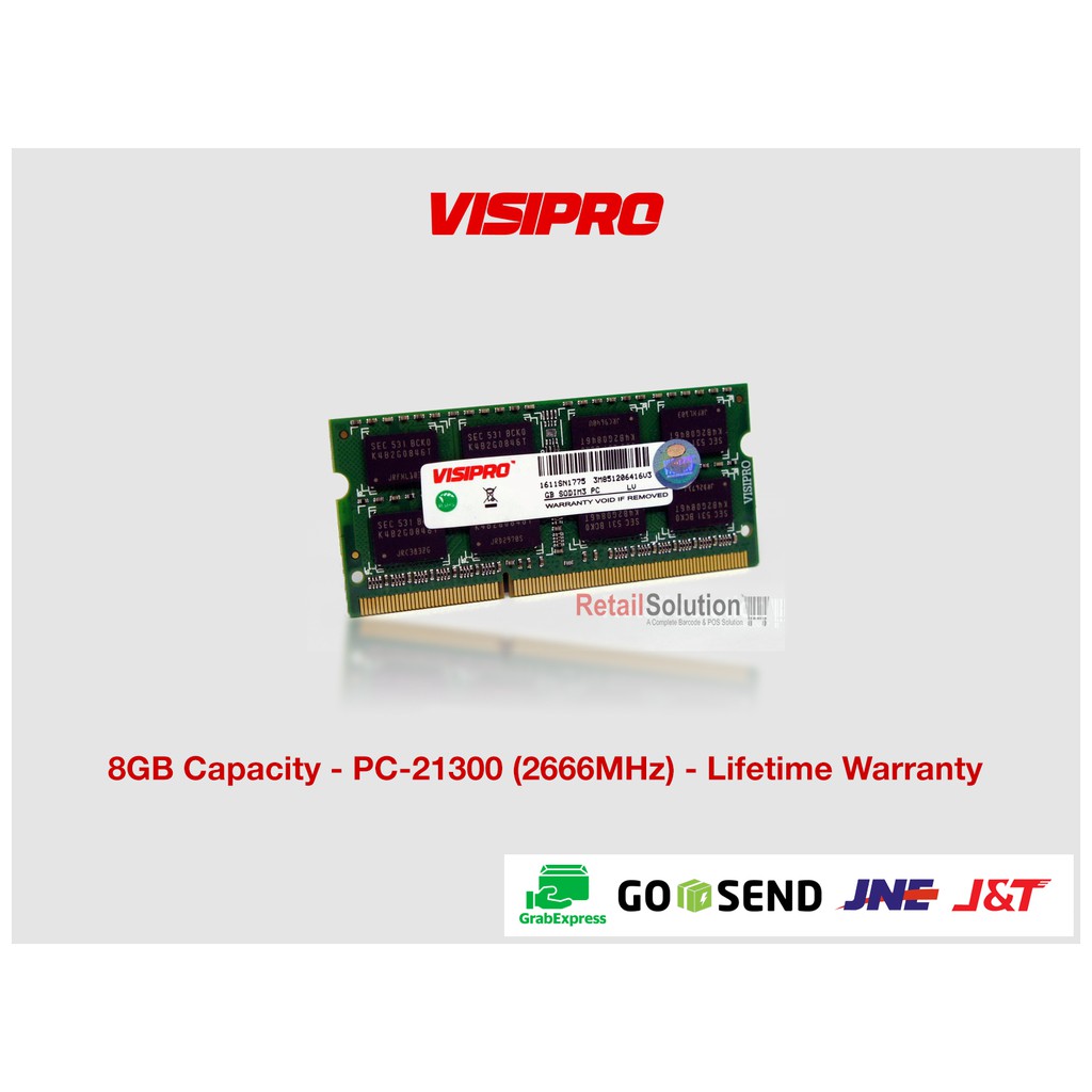 RAM VISIPRO 4GB DDR4 PC-21300 2666MHz SODIMM - RAM Laptop Mini-PC