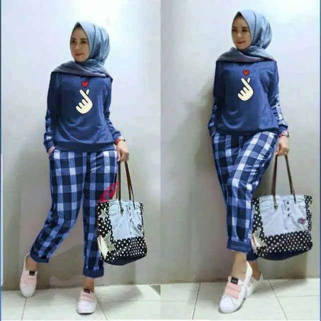 Setelan Wanita Kekinian Set Aishiteru Jumbo Set Olah Raga Wanita Matt Babyterry Good qualty premium