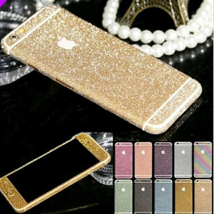 Iphone 5 / 5s /6 / 6s / 6+ / 7 / 7+ / X  / XS / XR/ XS MAX Glitter Skin / Garskin / Sticker / Glitter Case