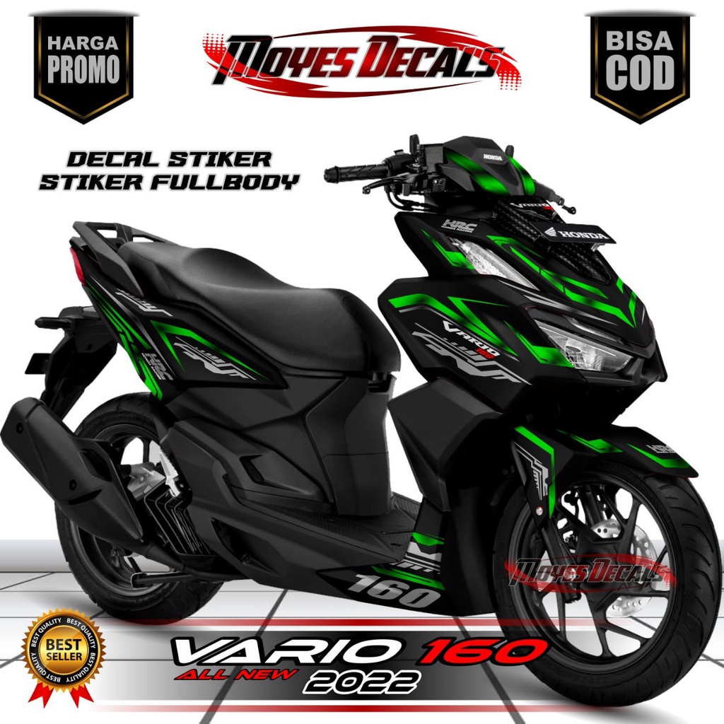 Decal New Vario 160 Fullbody - Motif Hijau Fans MatrixLine