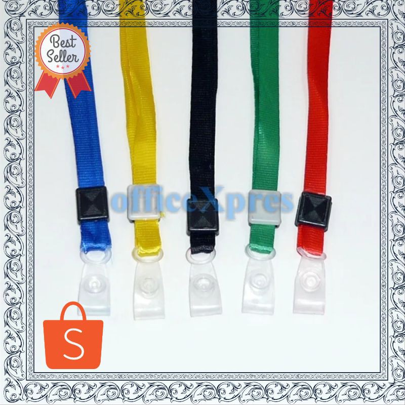 

Termurah PROMO Tali ID Card Name Tag - Gantungan ID Card -Tali Badge ID Nylon Soft PVC Hook