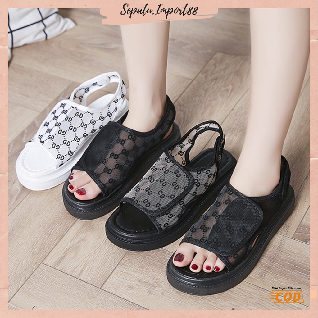 [SEPATU.IMPORT88] Sepatu Sandal Wedges Wanita Import Premium Quality SP 542