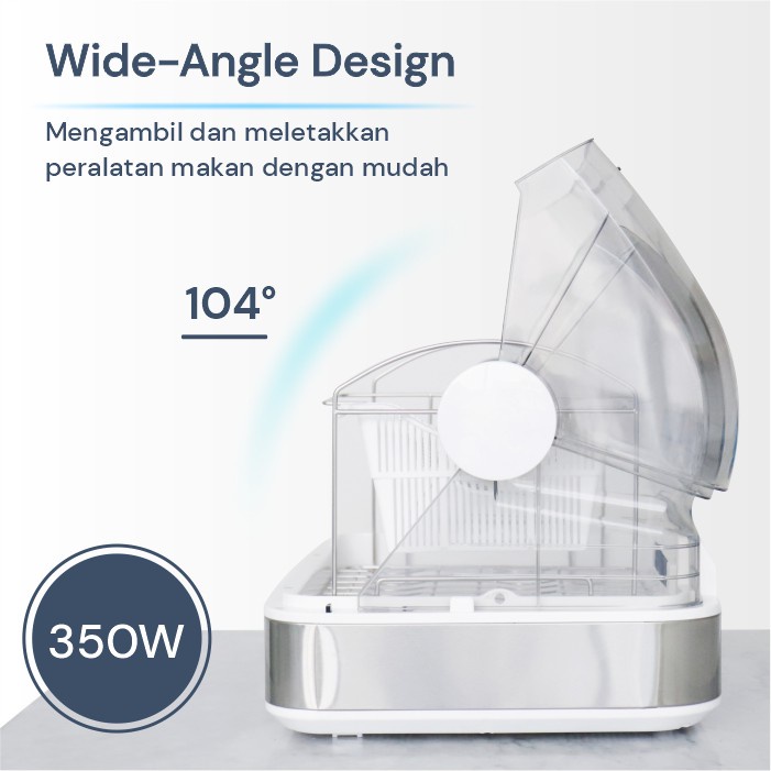 Norge Appliances 4 in 1 Table-top UV Dish Dryer 45L 350W Sterilizer Pengering Alat Makan DD48