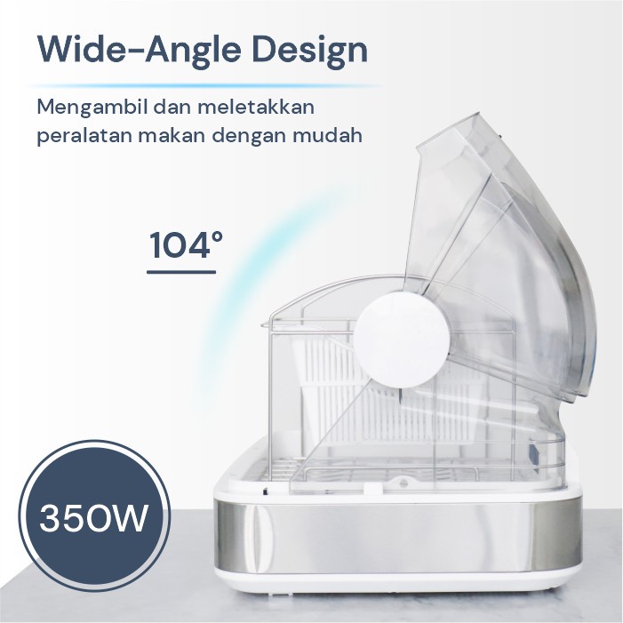 Norge Appliances 4 in 1 Table-top UV Dish Dryer 45L 350W Sterilizer Pengering Alat Makan DD48