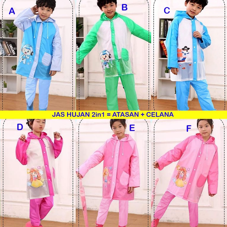 Jas Hujan Anak Premium / Rain Coat