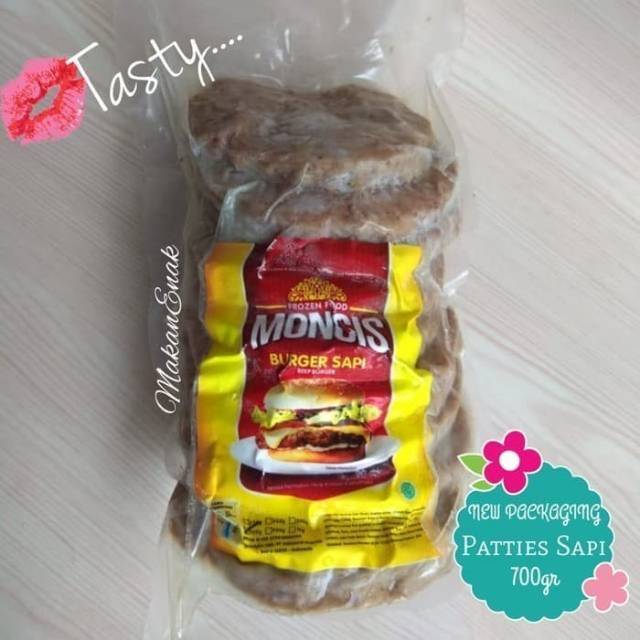 

Patty Burger Moncis 450gr / 700gr isi 10pcs frozenfood