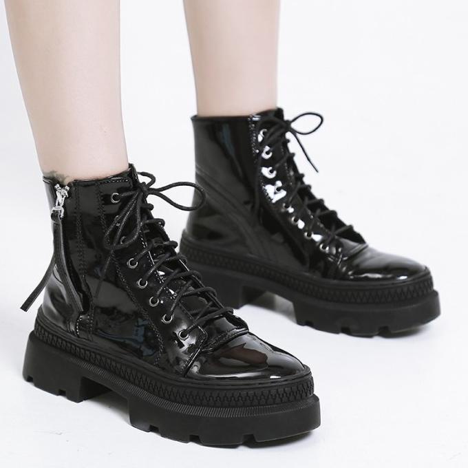 SEPATU BOOTS WANITA MODEL BRITISH RESLETING SAMPING | BOOTS MARTIN termurah