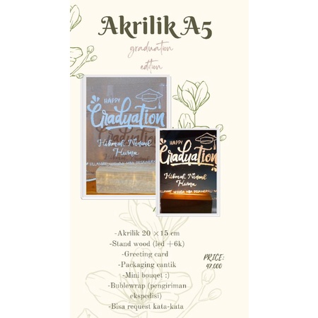 

Akrilik A5 graduation edition