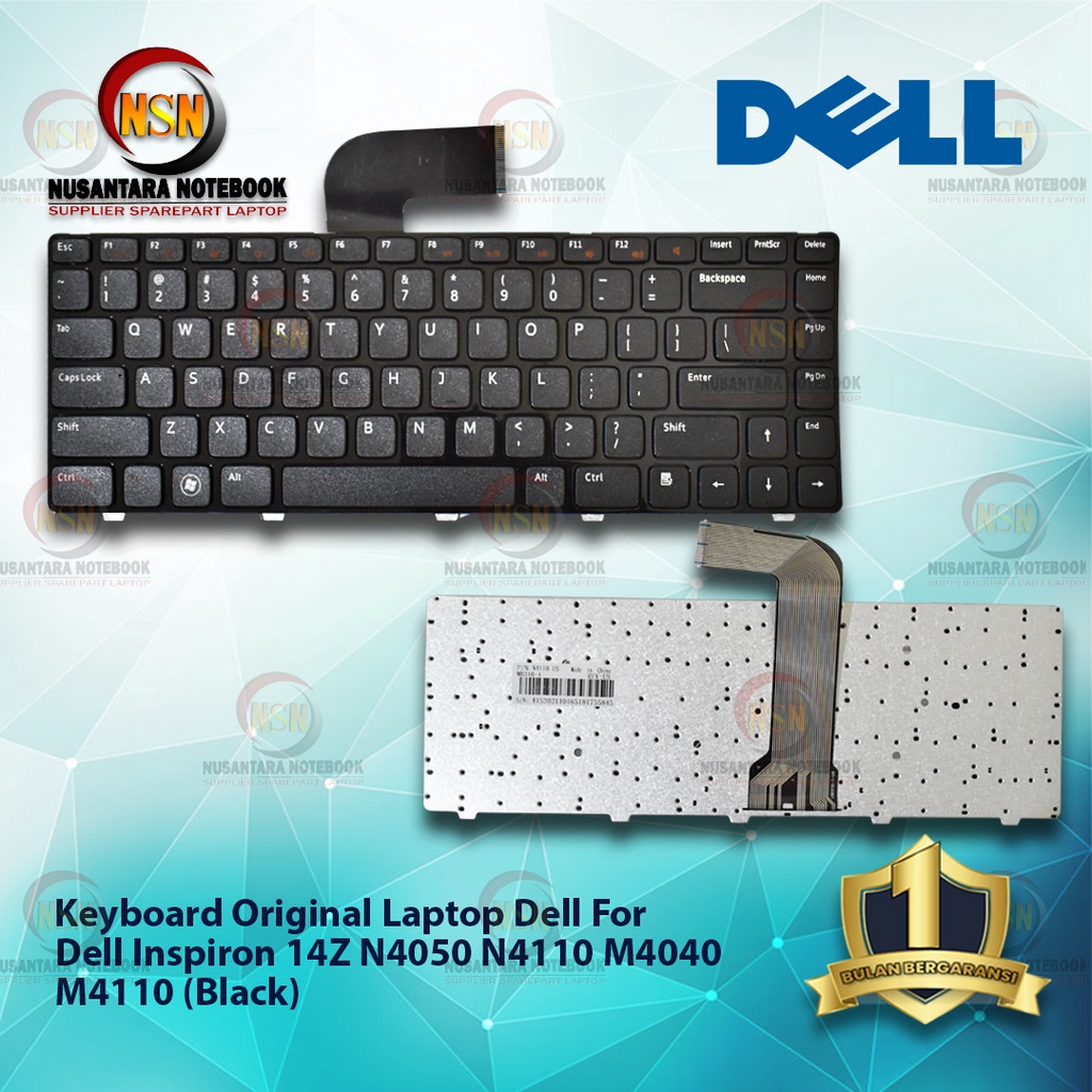 Keyboard Original Laptop Dell Inspiron 14Z N4050 N4110 M4040 M4110 Black