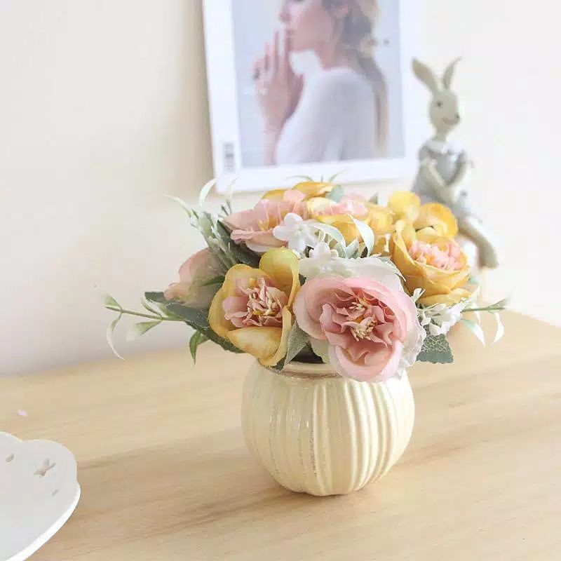 bunga artificial tanaman artificial bunga palsu bunga pot tanaman hias