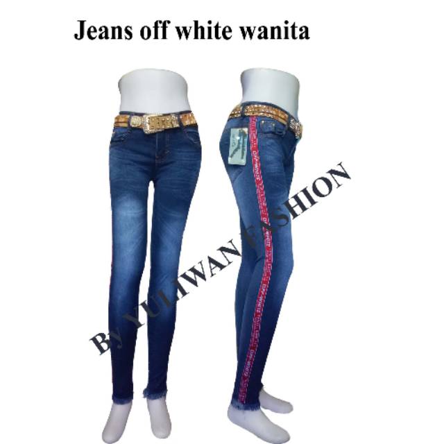 Celana wanita off white