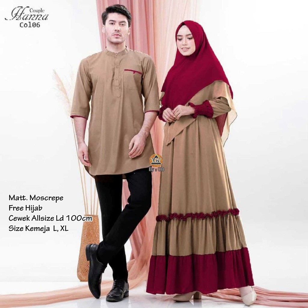 Couple Khumaira Setelan Seragam Keluarga Mama Papa Baju Ramadhan Gamis Lebaran Baju Muslim Kondangan