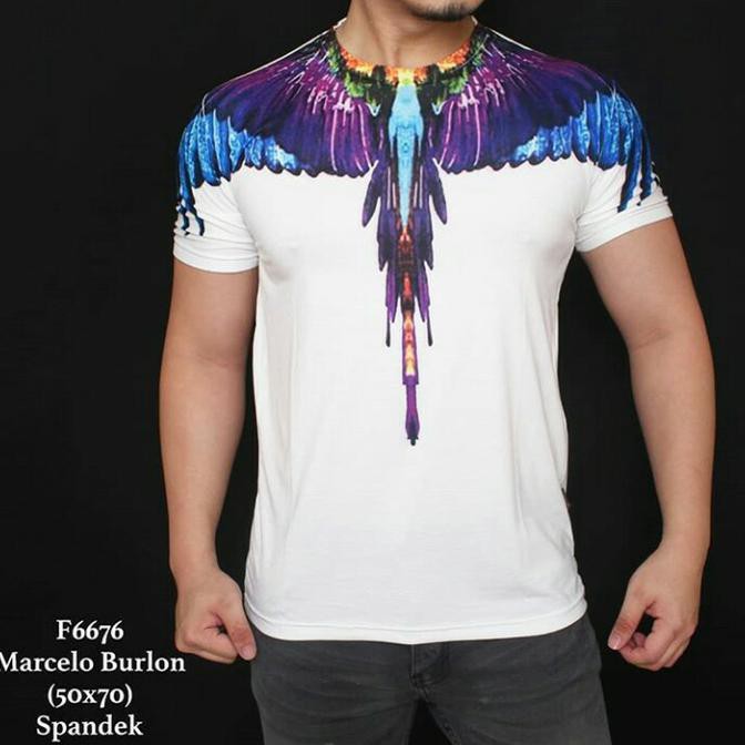 Super Sale Tshirt Pria Marcelo burlon | Kaos Distro Marcelo Burlon Murah Banget
