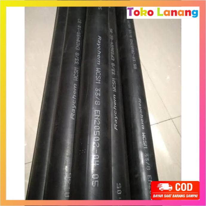 TWL- ISOLASI BAKAR RAYCHEM HEAT SHRINK TUBING HEATSHRINKABLE WCSM 33-8