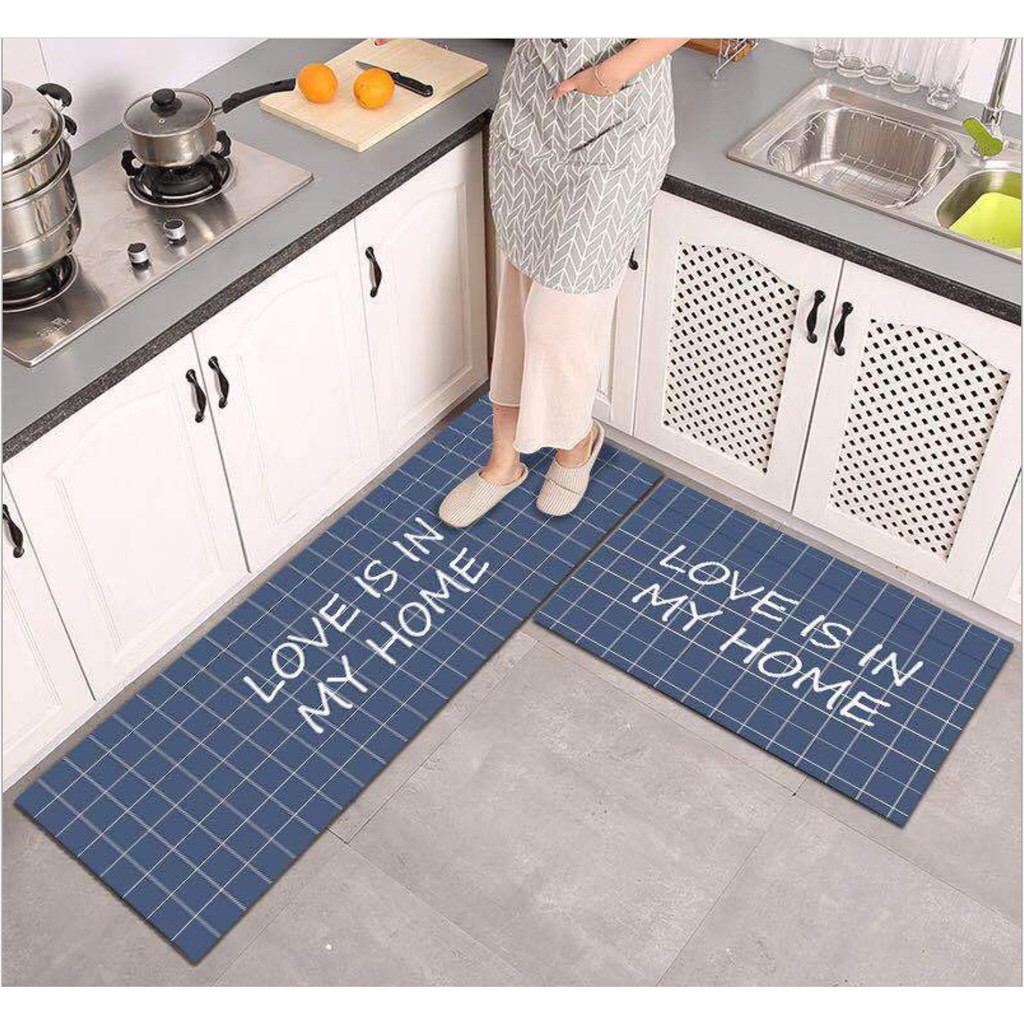 2 in 1 Kitchen Floor Mat Keset  Alas Lantai Kamar Tidur 