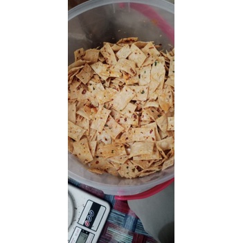 

pangsit pedas daun jeruk dan barbeque