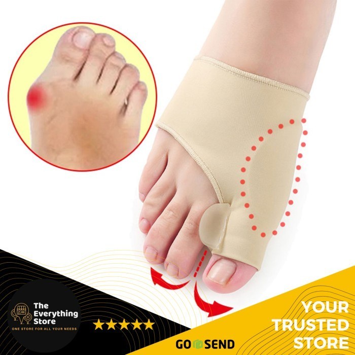 Bunion Corrector Hallux Valgus Terapi Big Toe Separator Silikon Insole