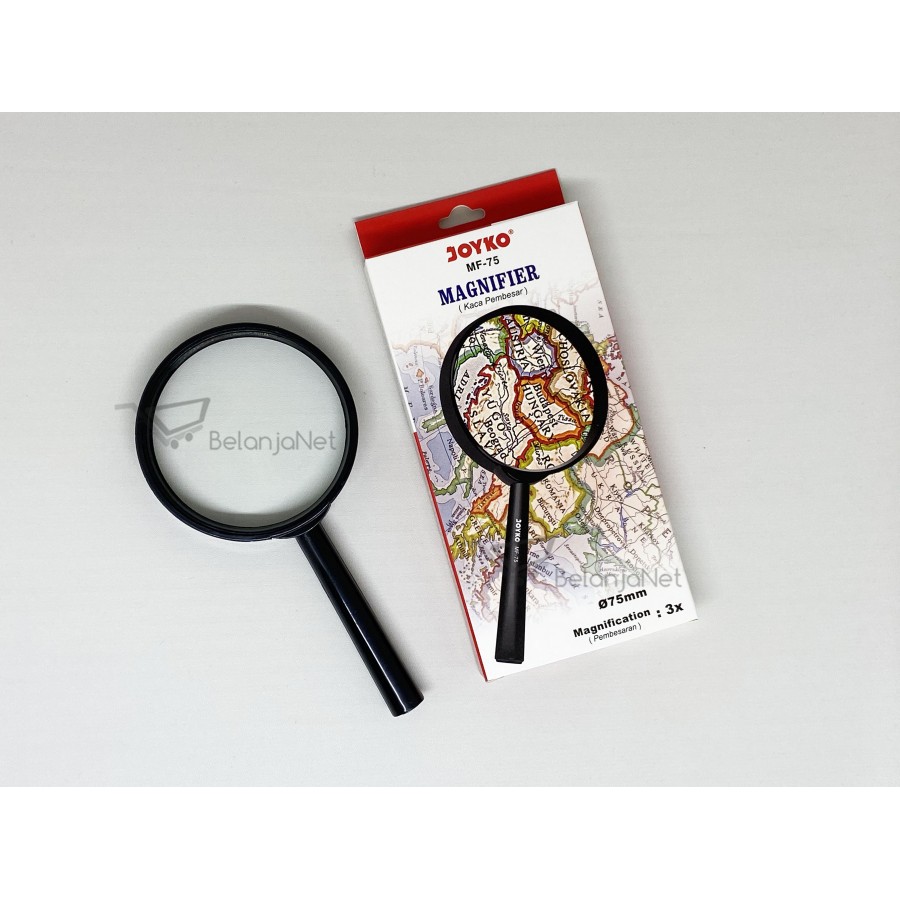 Kaca Pembesar Magnifier Joyko MF-75 diameter 7.5cm (Perbesaran 3X)