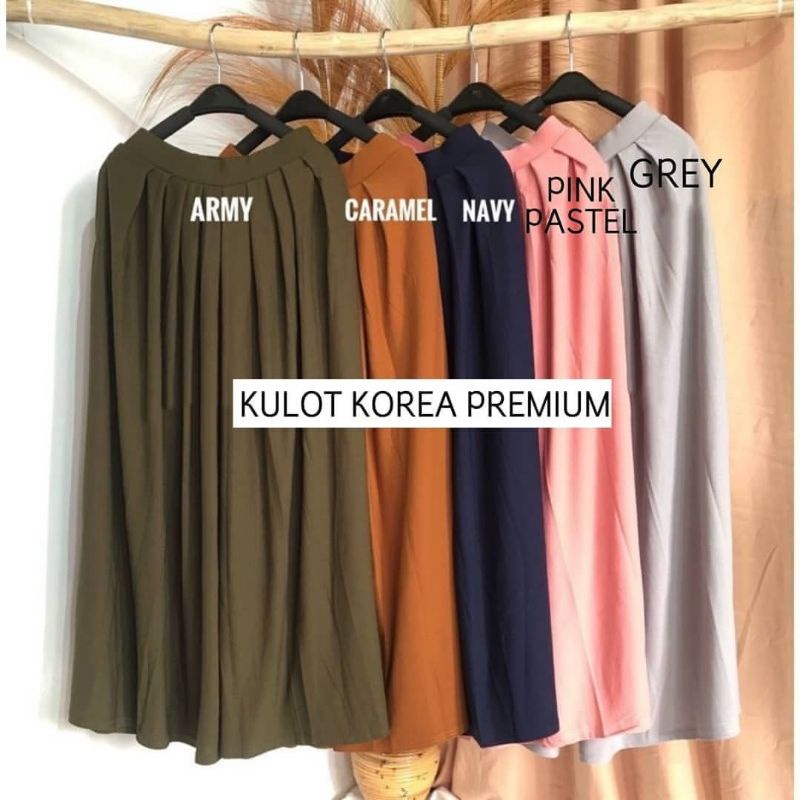 KULOT POLOS PREMIUM MODEL JATUH LURUS JUMBO  ALLSIZE MUAT S M L Xl  XXL-3