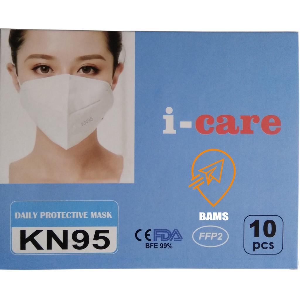 I-Care KN95 Respirator Mask / Masker KN95 5 Lapis - 10 Pcs(1Box)