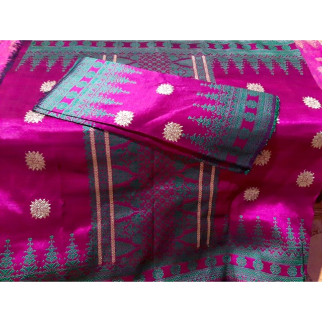 Songket Palembang Tenun Tangan Pink Fanta