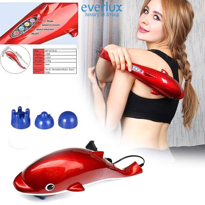 Alat Pijat Dolphin Electrik 3 in 1 Pijat dolpin besar infra red massager