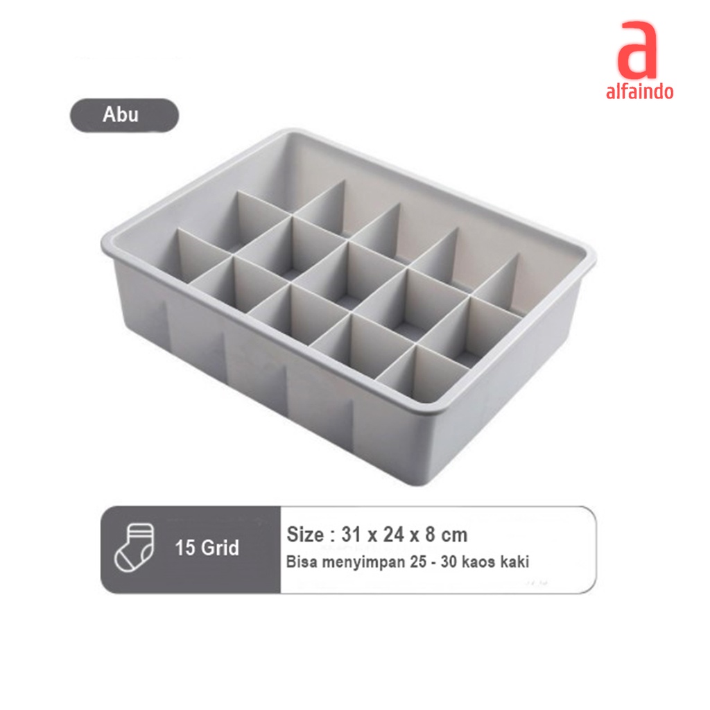 Kotak Penyimpanan Underwear Pakaian Serbaguna Plastik Tempat Kotak Organizer Storage Box - USB010