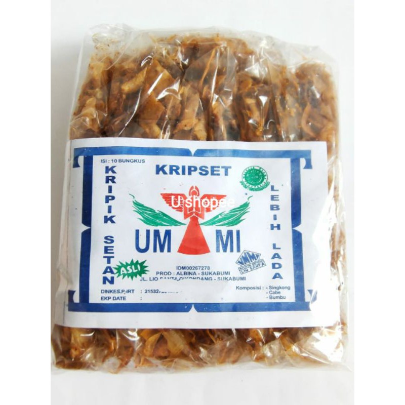 

Kripset Ummi/keripik singkong super pedas