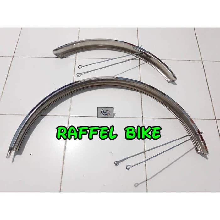 Termurah. Spakbor sepeda 26 chrome depan belakang