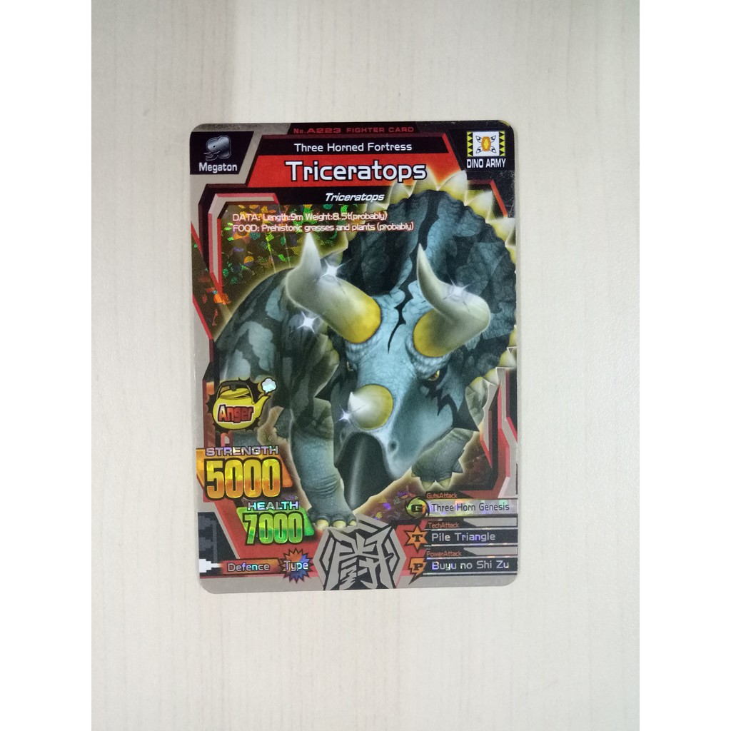 Strong Animal Kaiser M2 Silver Fighter Triceratops