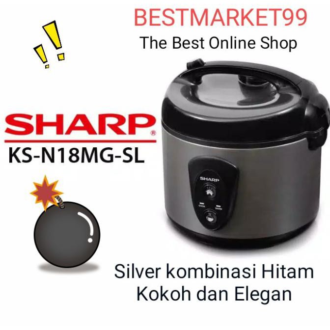 Magic Com Sharp Ksn 18 Mg - Silver - Promo 