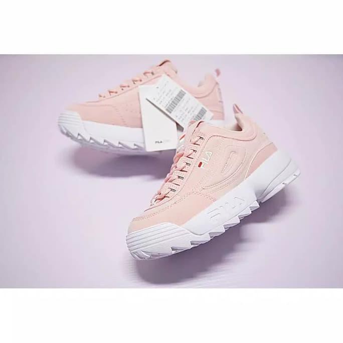 Barang Berkualitas Fila Original / Fila Korea / Disruptor II Sneakers wanita MURAH