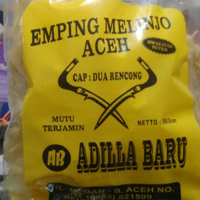 

Emping melinjo merek Adilla