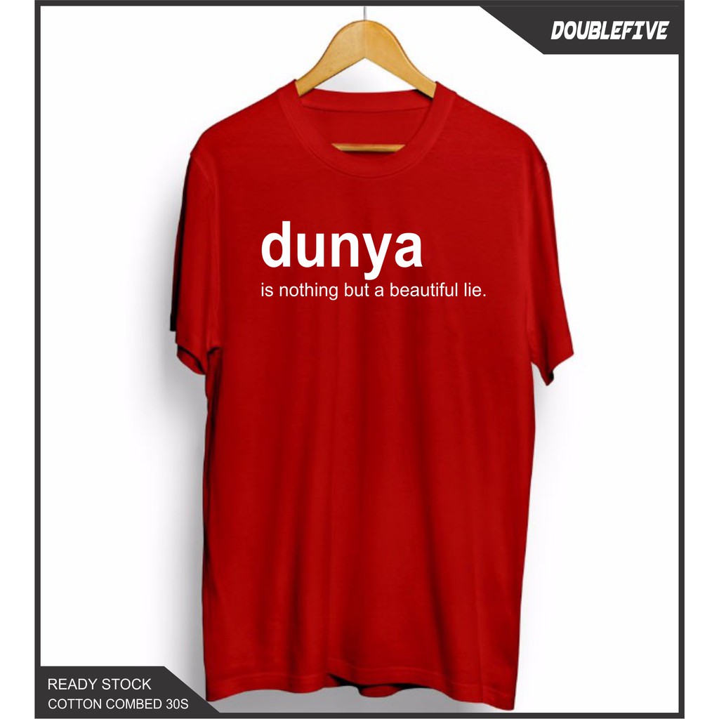 Kaos Distro Kaos Dakwah Kaos Islami Kaos Dunya Kaos Cotton Combed 30S Premium